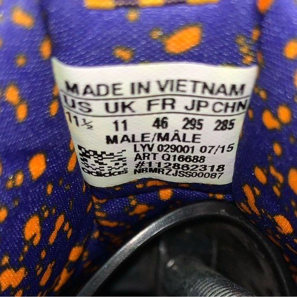 Adidas x The Hundreds LA Lakers NBA Adi-Ease Skate Shoes Mens 11.5 US Q16688 - Picture 9 of 10